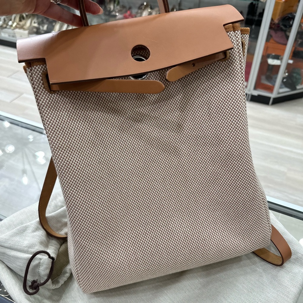 Hermes Herbag a dos zip retourne backpack